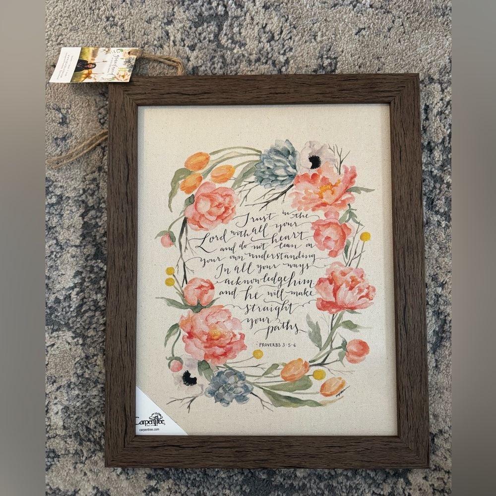 Proverbs 3:5-6 Art
